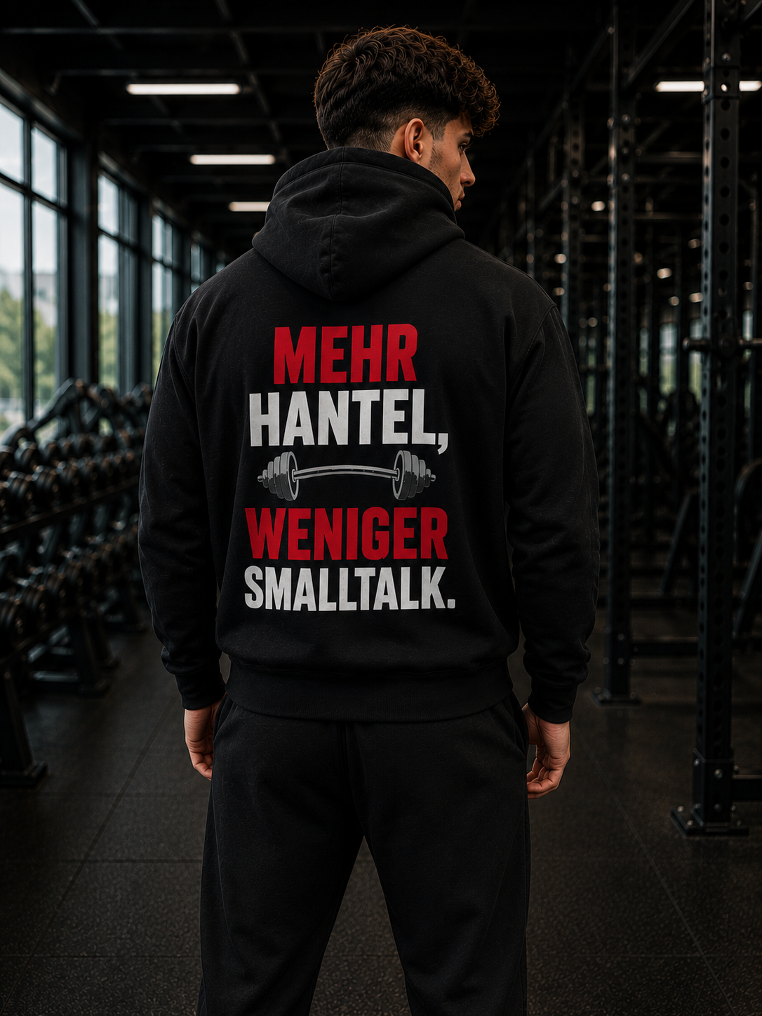 Mehr Hantel, weniger Smalltalk - Basic Unisex Hoodie