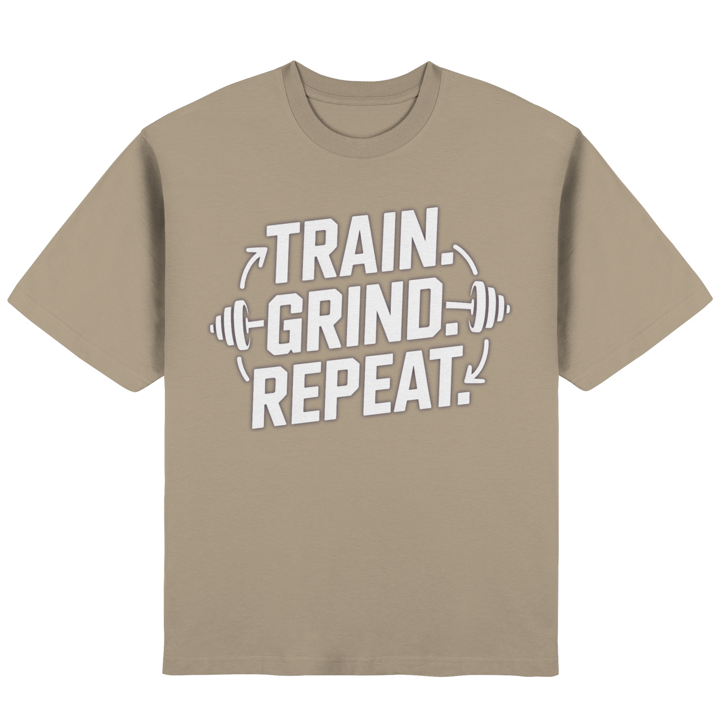 Train. Grind. Repeat. - Streetwear Oversized T-Shirt